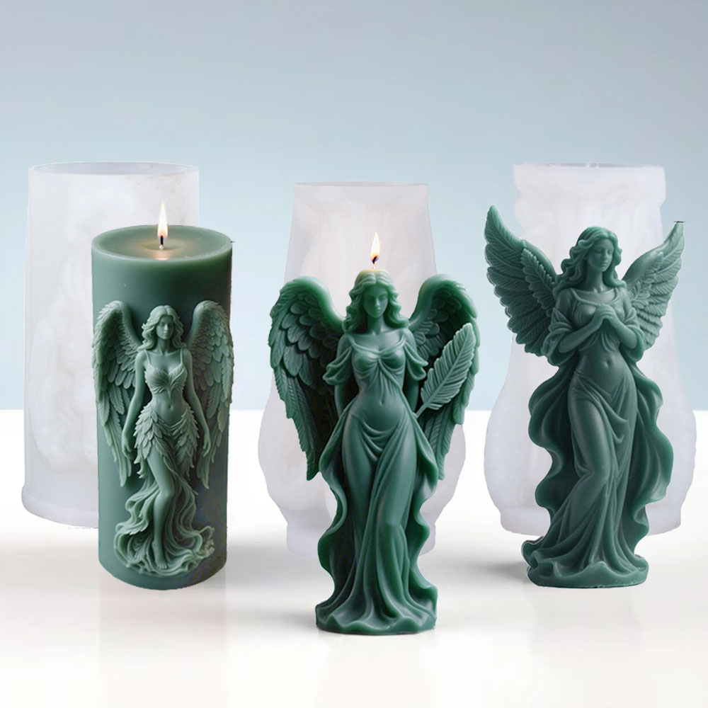 Candle Supplies Shop - Wings Goddess Scented Silicone Candle Mould
