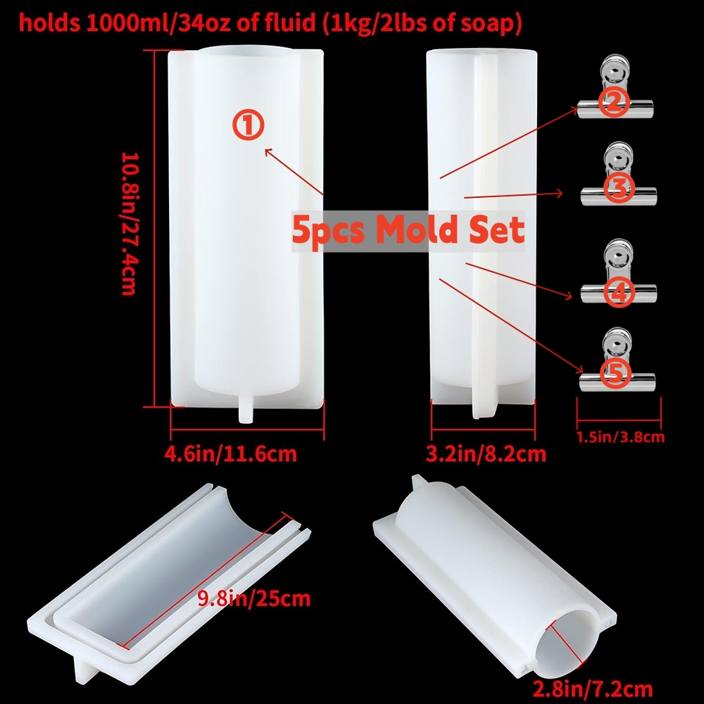 Big Cylinder Tube Soap Mold wi - Candle Supplies Shop ulasan dan harga