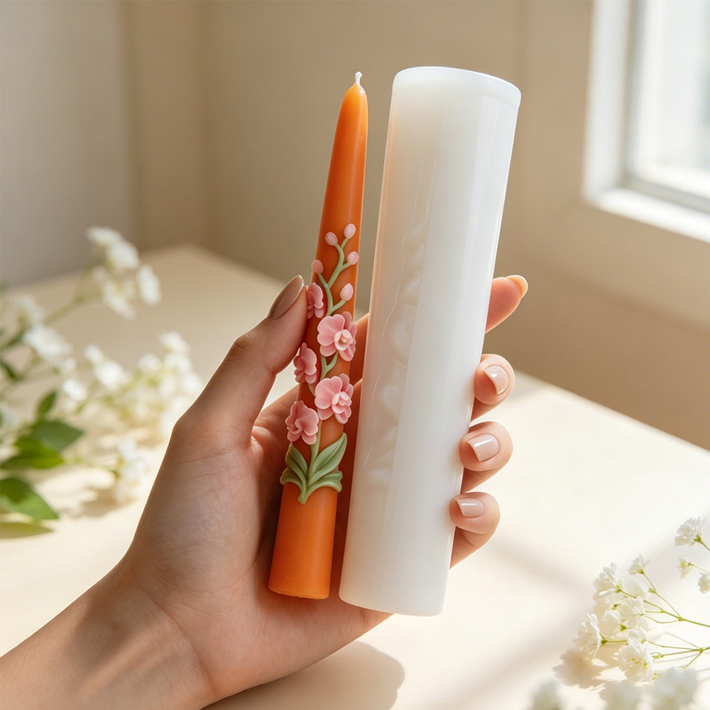 Long Pole Flower Taper Candle  - Candle Supplies Storage ulasan dan harga