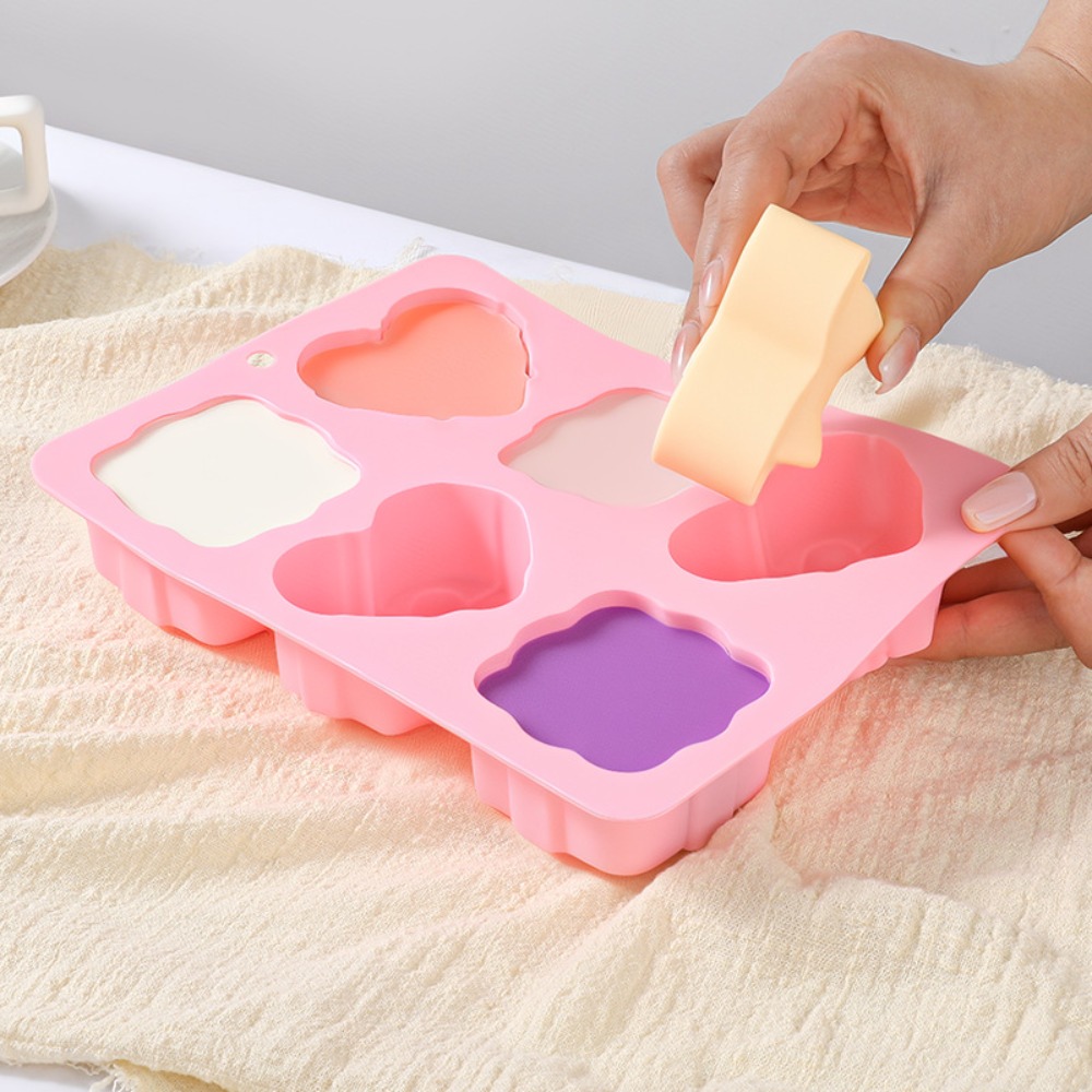 Square Heart Shape Silicone Mo - Candle Supplies Storage ulasan dan harga