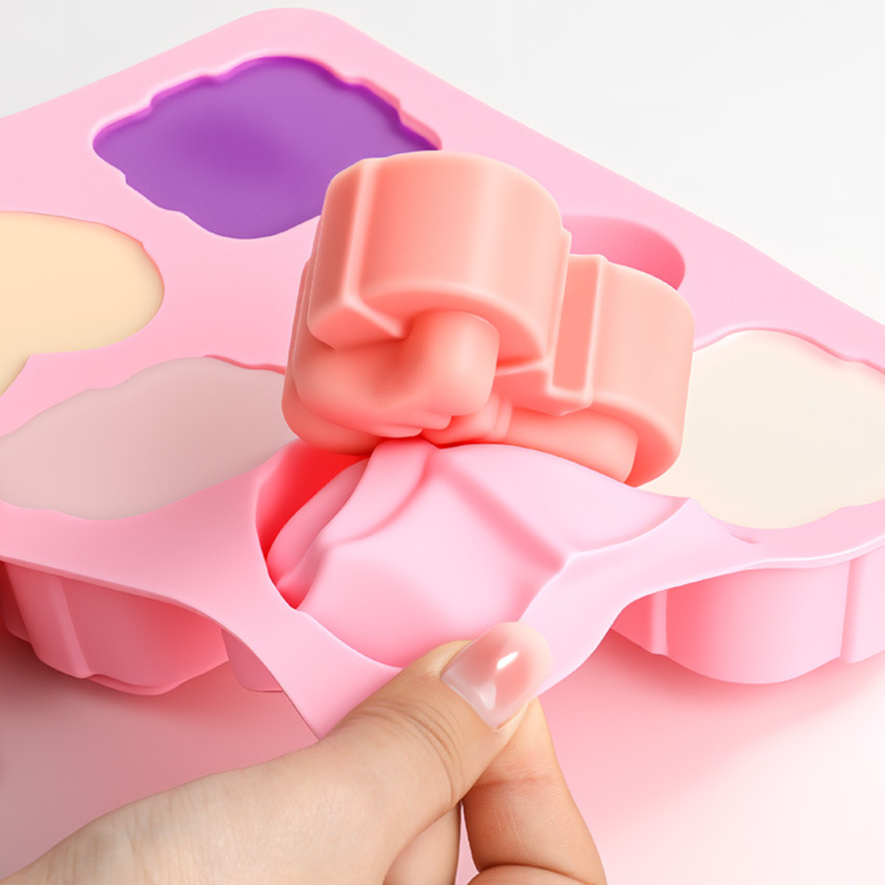 Square Heart Shape Silicone Mo - Candle Supplies Storage ulasan dan harga