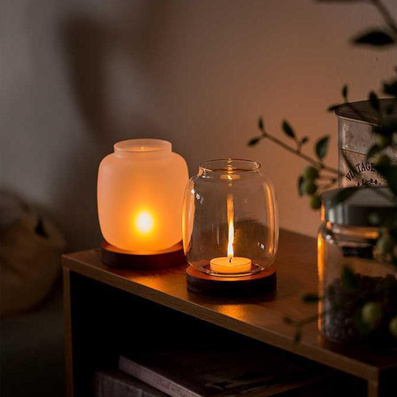 Vintage Wooden Candle Holder W - Candle Zero ulasan dan harga