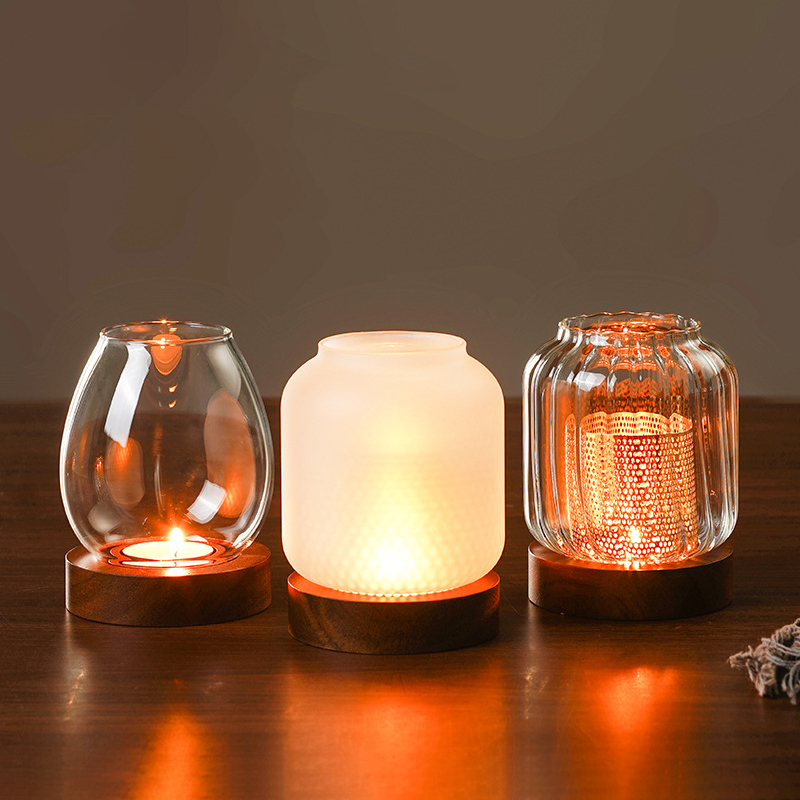 Vintage Wooden Candle Holder W - Candle Zero ulasan dan harga