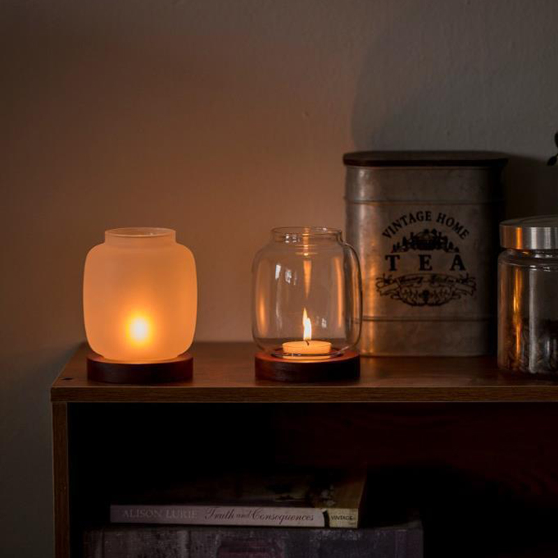 Vintage Wooden Candle Holder W - Candle Zero ulasan dan harga