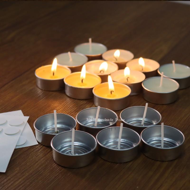 Empty Tea Wax Circular Aluminu - Candle Supplies Storage ulasan dan harga