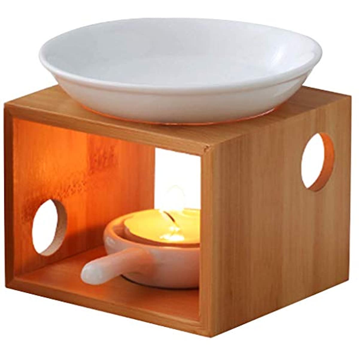 1pc Tealight Essential  Bamboo - Candle Zero ulasan dan harga