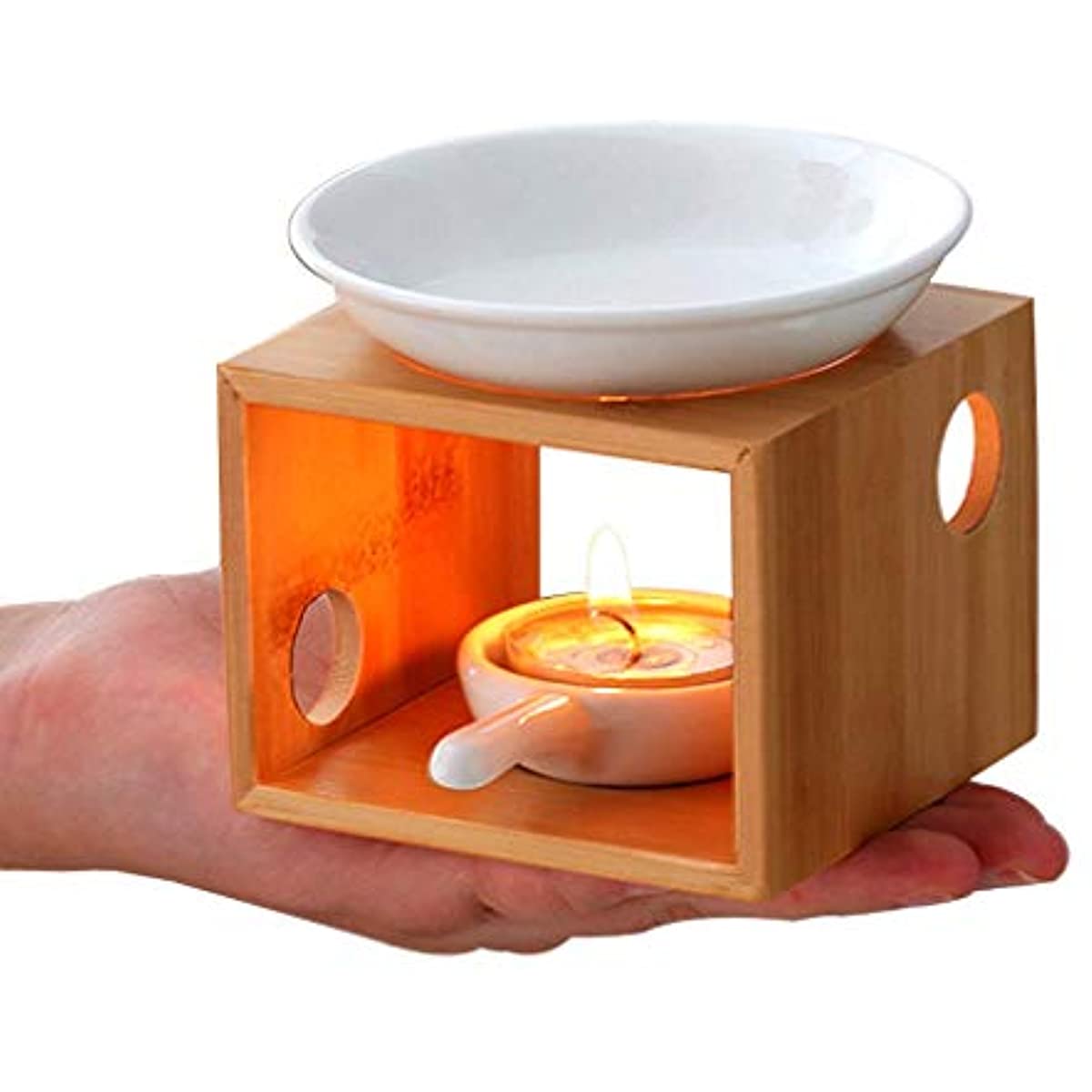 1pc Tealight Essential  Bamboo - Candle Zero ulasan dan harga
