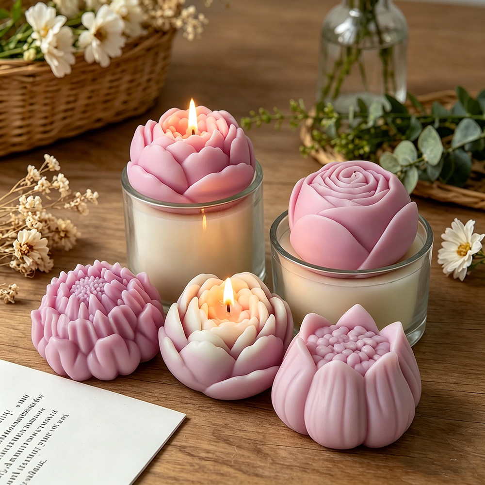 3D Flower Silicone Mold Peony  - Candle Supplies Shop ulasan dan harga