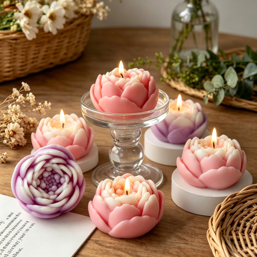 3D Flower Silicone Mold Peony  - Candle Supplies Shop ulasan dan harga