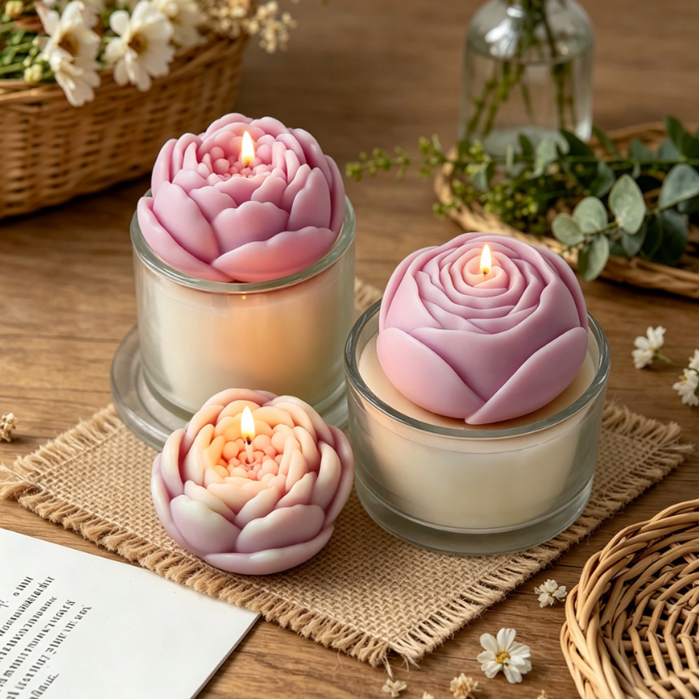 3D Flower Silicone Mold Peony  - Candle Supplies Shop ulasan dan harga