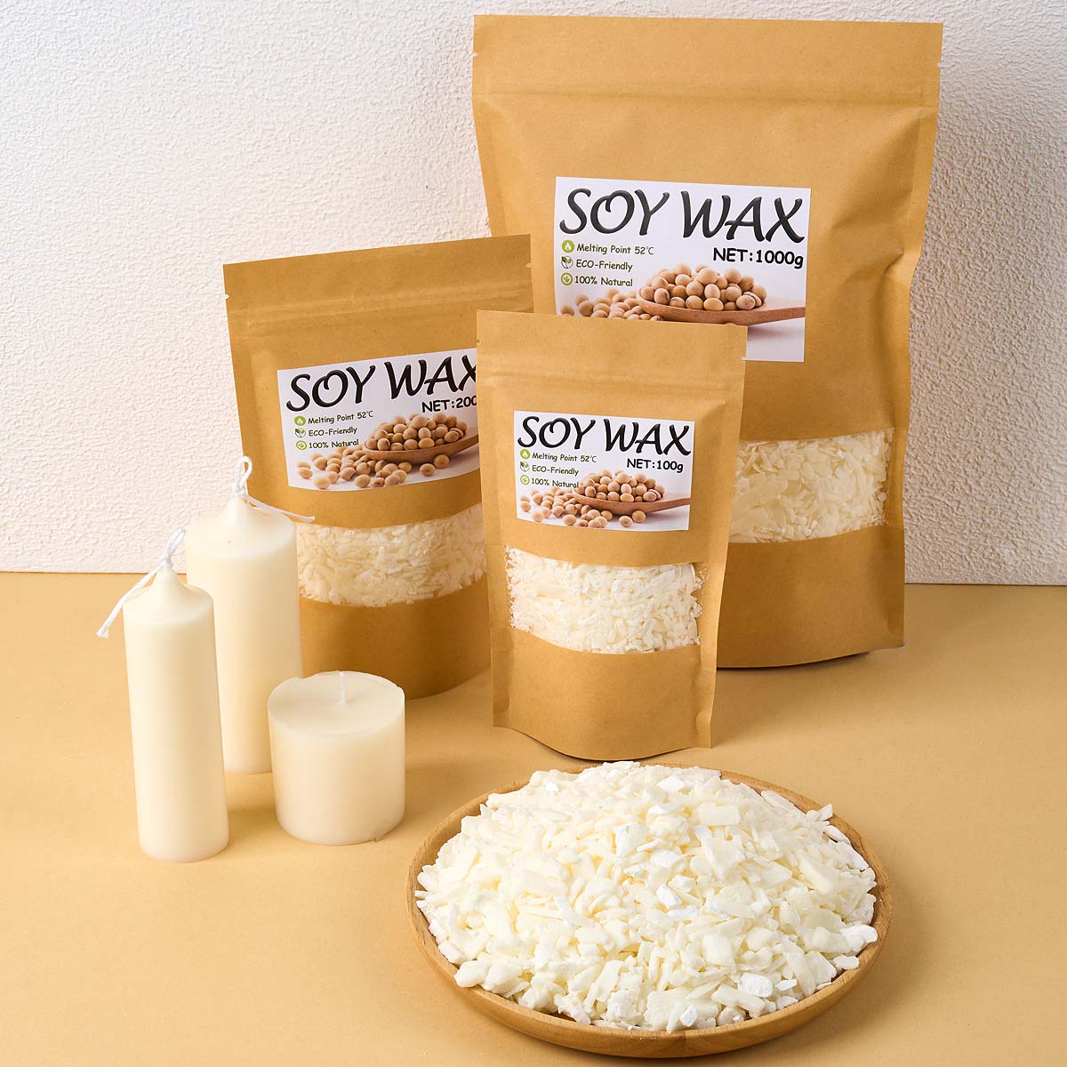 1 Pounds Pure White Soy Wax Fo - Candle Supplies Shop ulasan dan harga