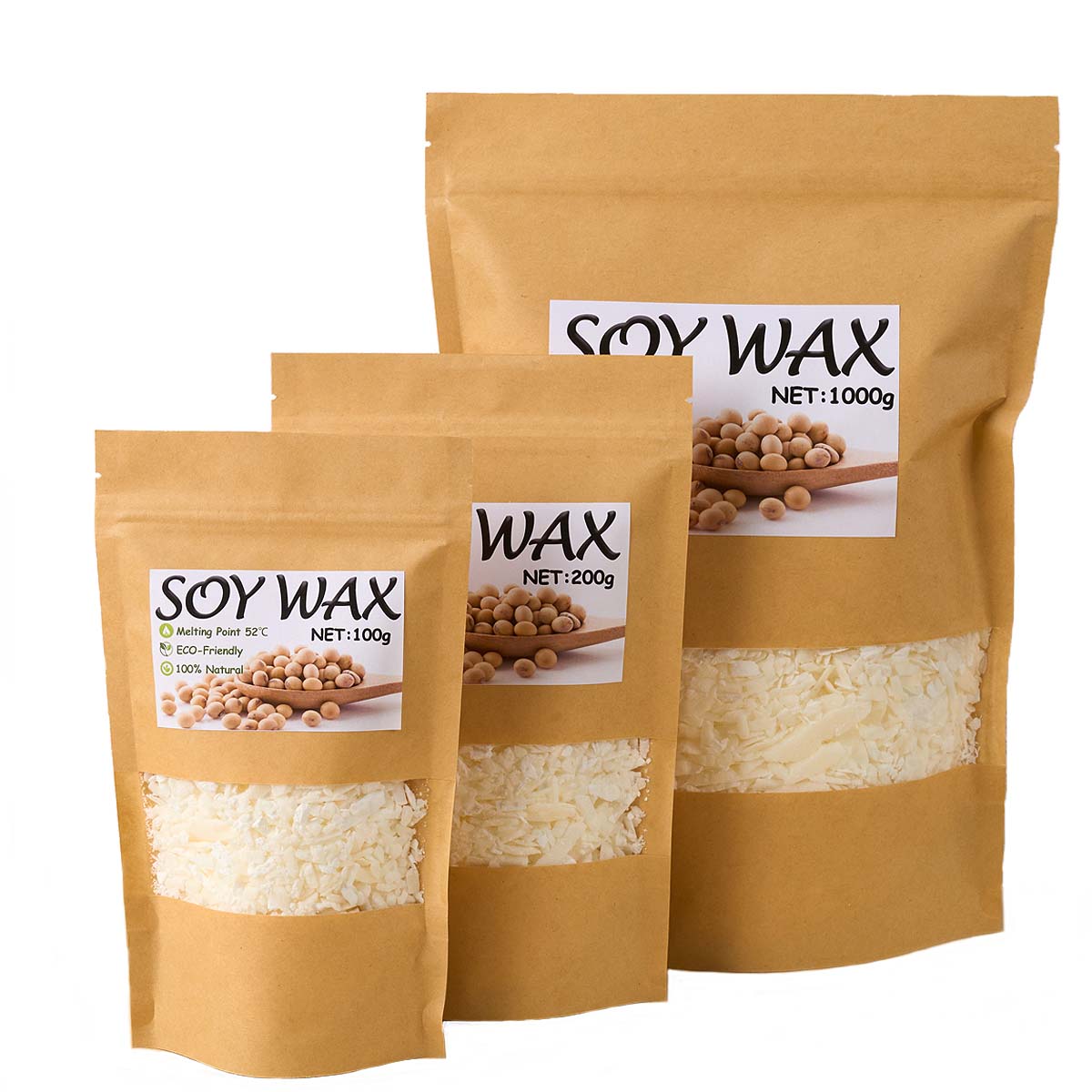 1 Pounds Pure White Soy Wax Fo - Candle Supplies Shop ulasan dan harga