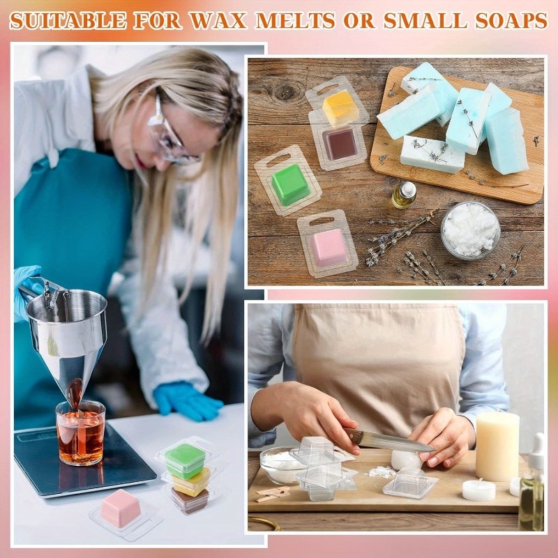 20/50pcs Clear Plastic Wax Mel - Candle Supplies Storage ulasan dan harga