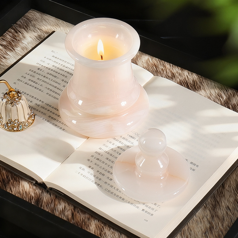 White Jade Onyx Empty Candle H - Candle. Queen ulasan dan harga