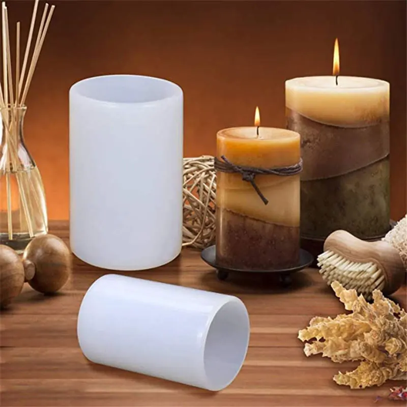 Cylinder Silicone Candle Molds - Candle Supplies Storage ulasan dan harga
