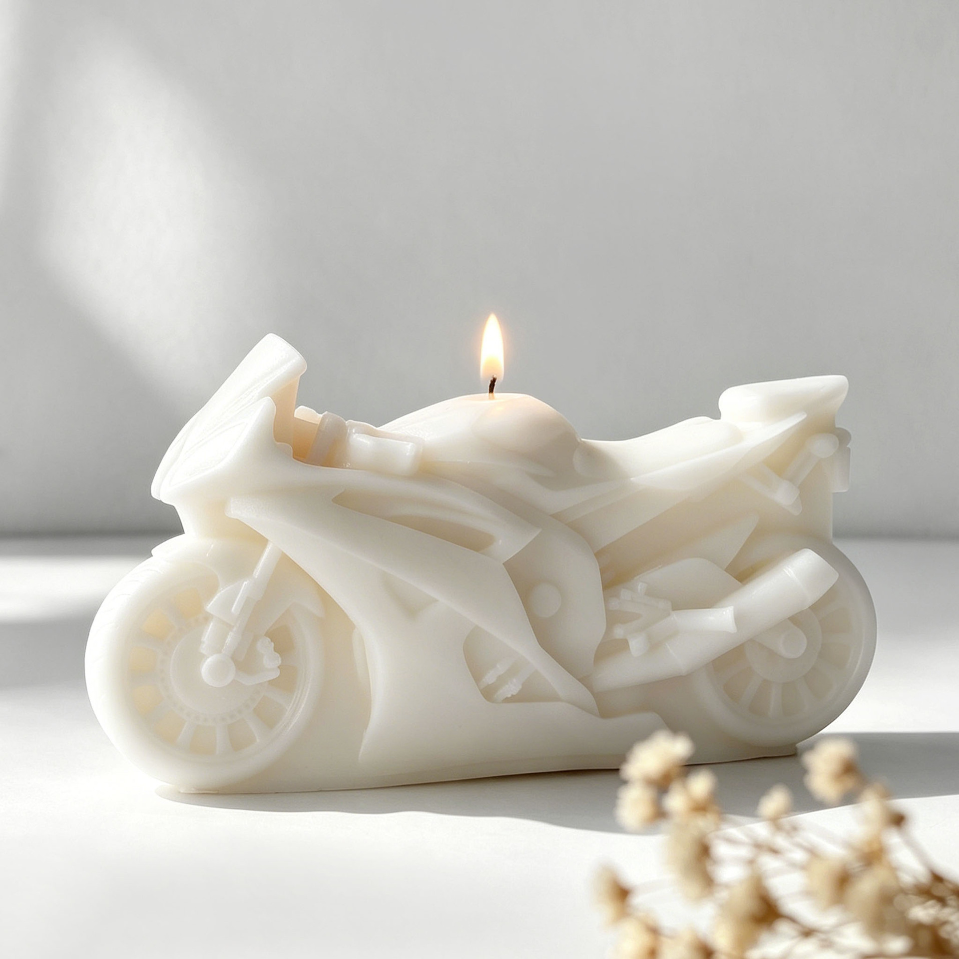 Motorcycle Design Candle Silic - Candle Supplies Shop ulasan dan harga