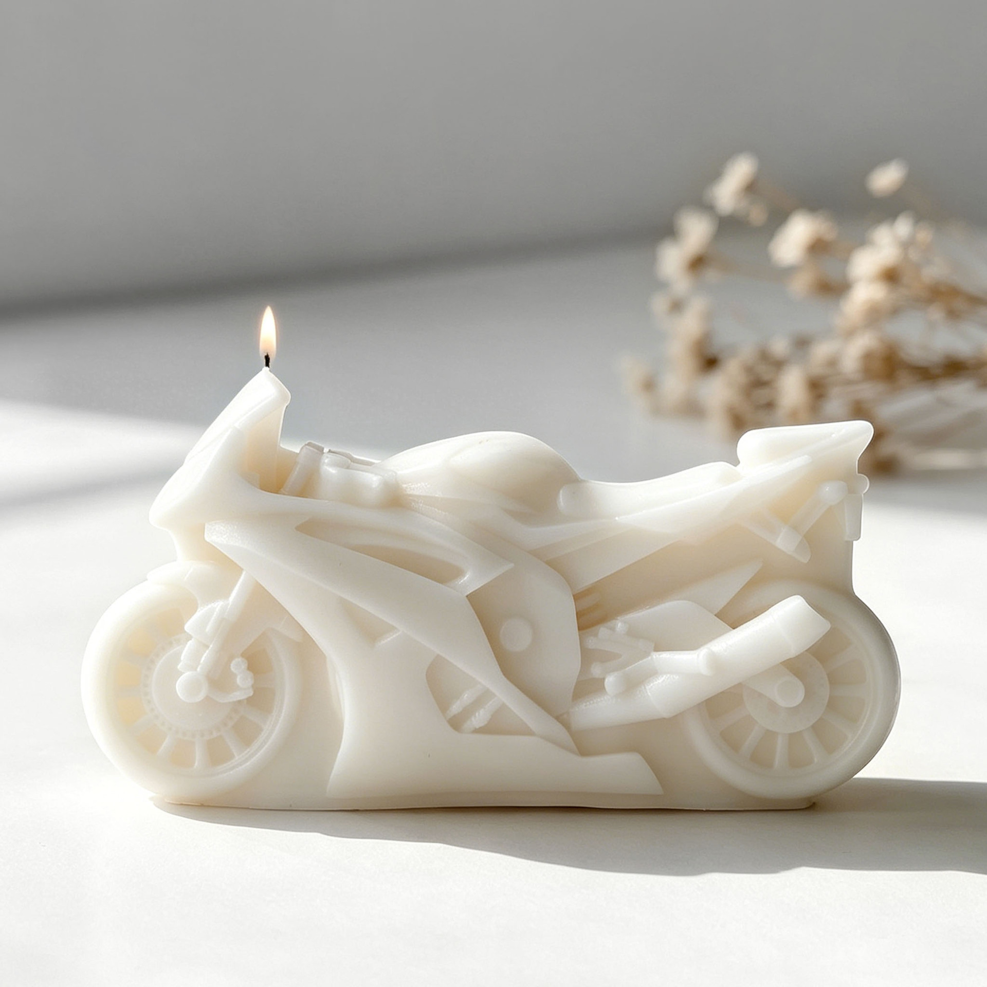 Motorcycle Design Candle Silic - Candle Supplies Shop ulasan dan harga
