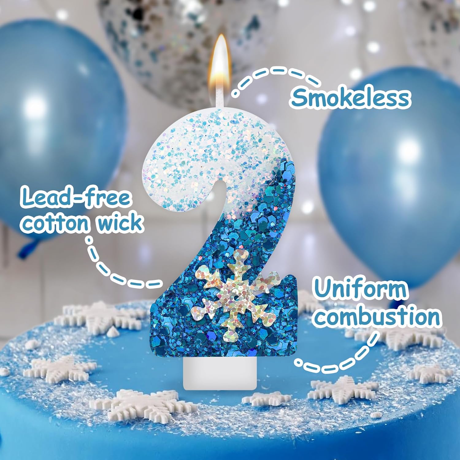 Frozen Birthday Candle Snow Qu - Candle. Queen ulasan dan harga