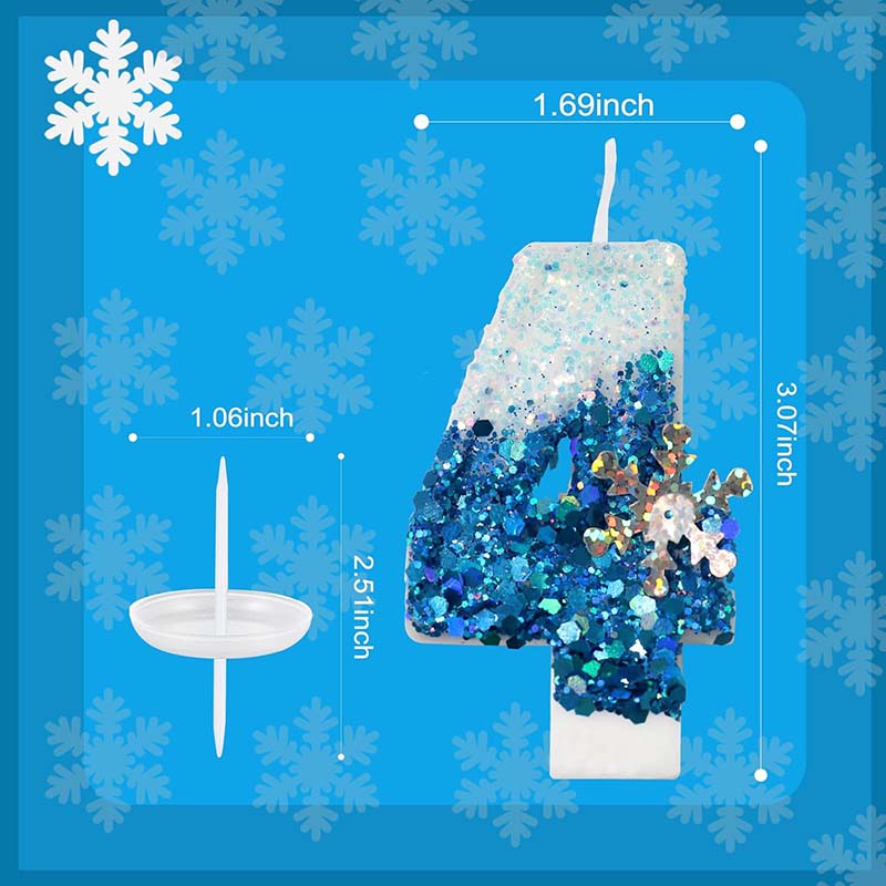 Frozen Birthday Candle Snow Qu - Candle. Queen ulasan dan harga