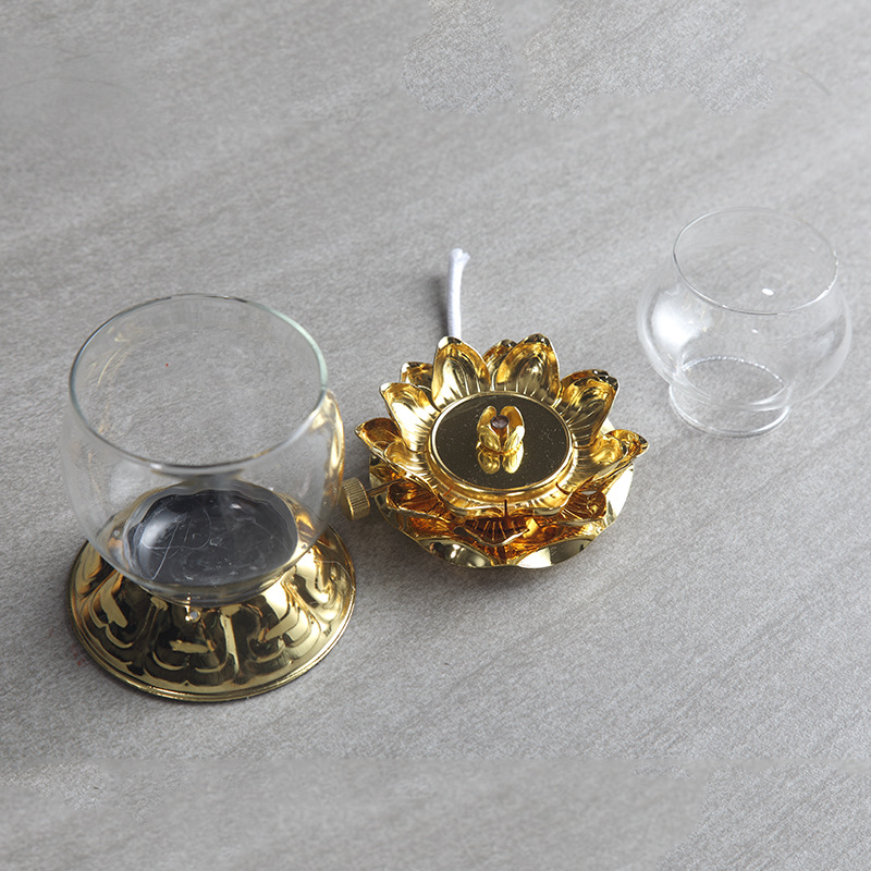 Golden Oil Lamp For Buddhist W - Candle Zero ulasan dan harga