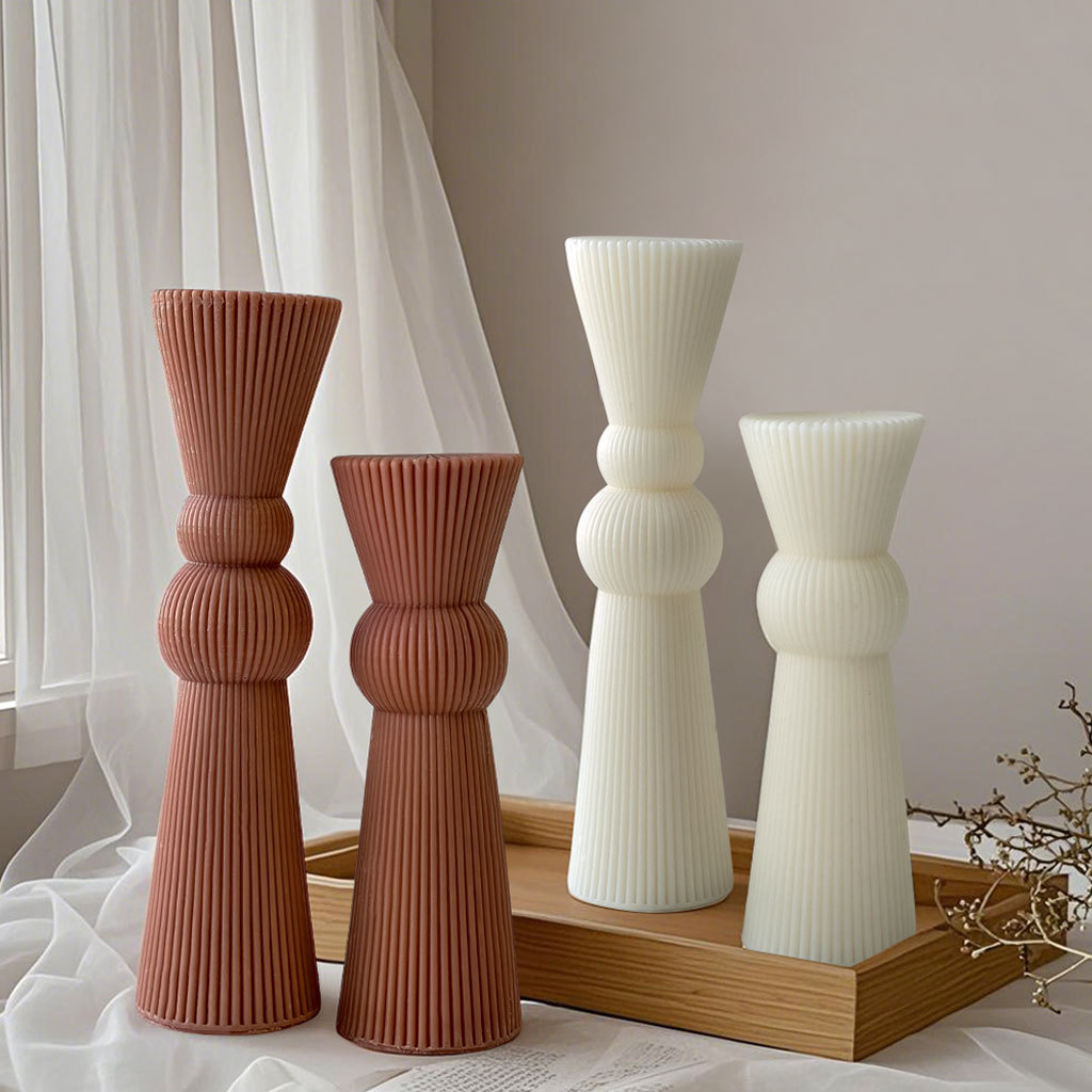 DIY Long Rod Striped Pillar Ca - Candle Supplies Shop ulasan dan harga