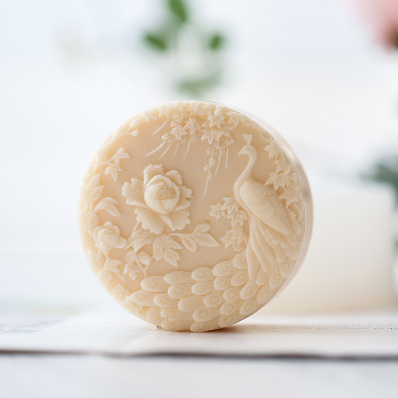 Peacock Flower Pattern Silicon - Candle Supplies Shop ulasan dan harga
