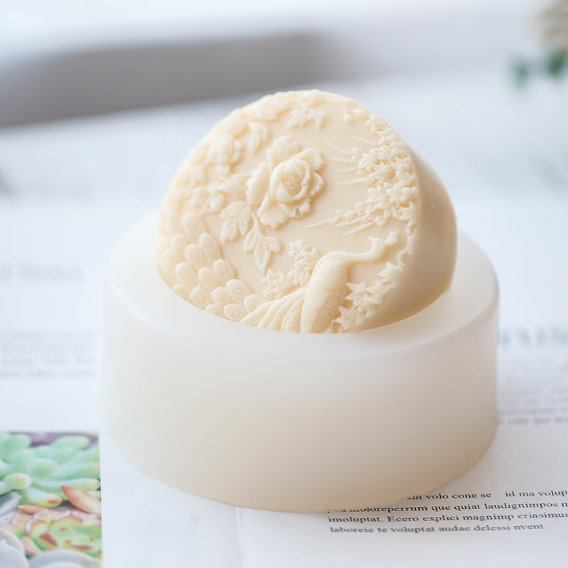 Peacock Flower Pattern Silicon - Candle Supplies Shop ulasan dan harga
